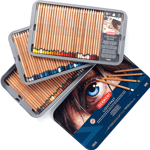 Derwent 100 Lightfast Pencils + Paper Pad