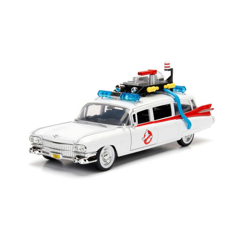 Jada 1:24 Scale Hollywood Rides Ghostbusters 1984 Ecto-1 Diecast Model Car