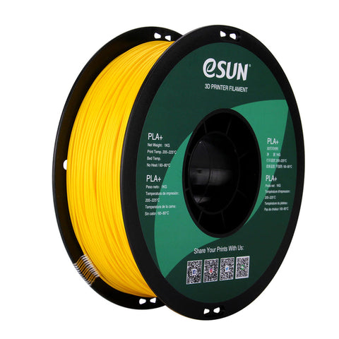 eSUN PLA+ HS High Speed 3D Print Filament 1.75mm 1kg - Yellow