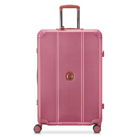 Delsey Alu'r - Aluminum Zipperless Premium Large Luggage - Pink