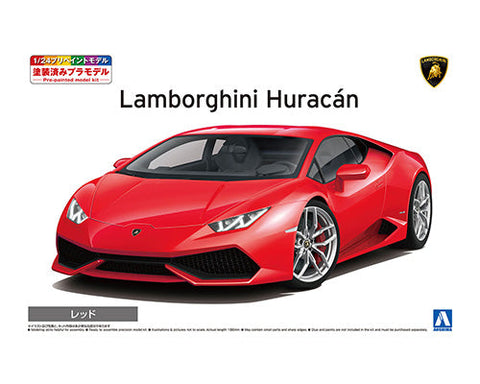 Aoshima 1/24 14 Lamborghini Huracan Red