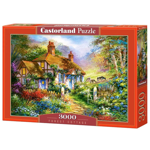 Castorland 3000-Pieces Forest Cottage Puzzle