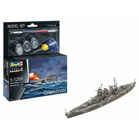 Revell 1/1200 Model Set Battleship Gneisenau