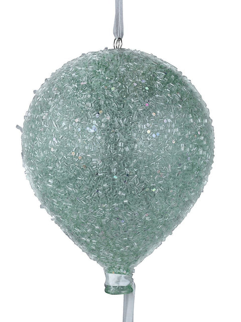 Christmas Warehouse - DECRH102 Pastel Green Sugar Balloon Whimsical Large Display Ornament | 15cm Pastel Green