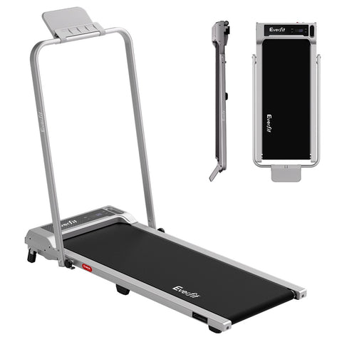 Everfit 3 in 1 Walking Pad Treadmill 12% Incline Foldable 40cm Belt Silver