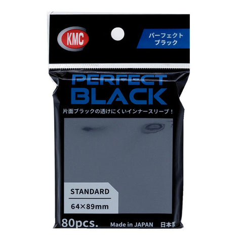 KMC Perfect Black Standard Inner Sleeves 80pcs 64 x 89mm