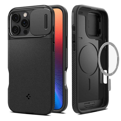 Spigen Apple iPhone 16 Pro Max Optik Armor (MagFit) Case - Black