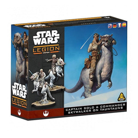 Atomic Mass Games Star Wars Legion Captain Solo & Commander Skywalker on Tauntuns