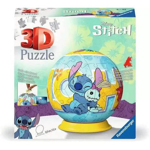 Ravensburger 72-Pieces 3D Ball Disney Stitch Puzzle