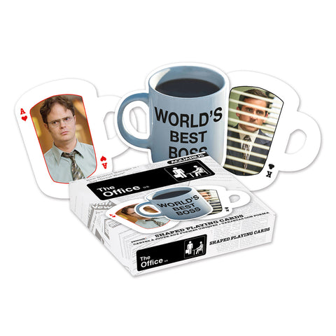 Aquarius 54-Pieces The Office Shaped Playing Cards Poker Play Gaming Deck Set 14y+