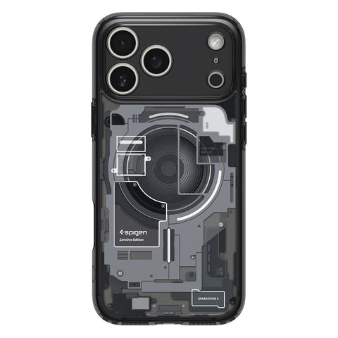 Spigen Apple iPhone 17 Pro Max Ultra Hybrid Zero One (MagFit) Case (Zero One Black)