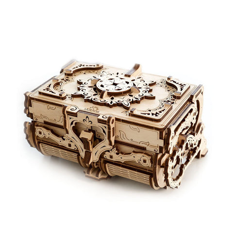 UGears Antique Box Mechanical Wooden DIY 3D Puzzle Game Model