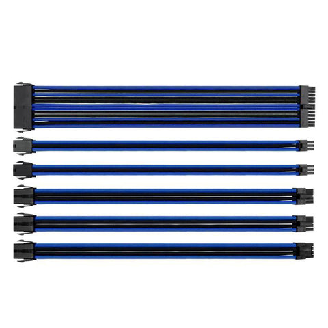 Thermaltake TTMod Sleeved Extension Cable Kit (Blue/Black)