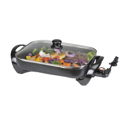 Maxim Banquet 39x30cm Electric Fry Pan 1800W with Lid
