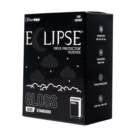 ULTRA PRO ECLIPSE Gloss Standard Sleeves 105ct (Jet Black)