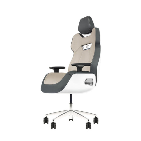 Thermaltake ARGENT E700 Leather Gaming Chair (Glacier White with Slate Gray)