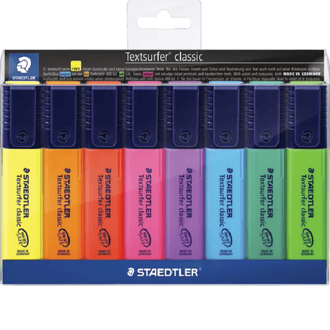 Staedtler Textsurfer Classic Highlighter (Assorted) [Wallet 8]