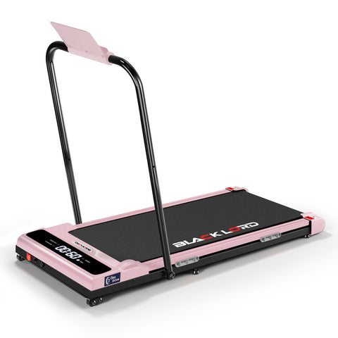 BLACK LORD Treadmill Electric Walking Pad Incline Brushless Motor Foldable (Pink)