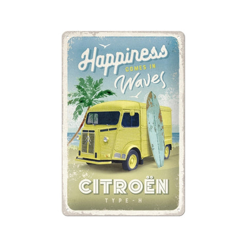 Nostalgic-Art Citroen H Van Hit The Waves 20x30cm Medium Metal Tin Sign Plaque