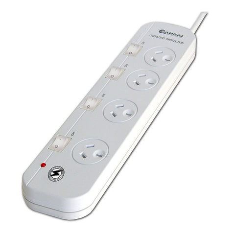Sansai 4-Way Individually Switched Power Board