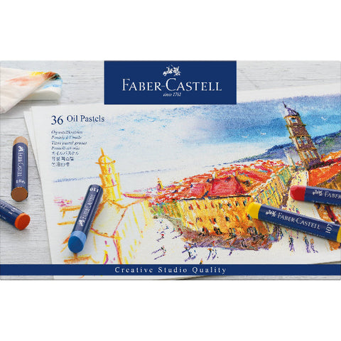 Faber-Castell Oil Pastels, Assorted Colours, 36Pk