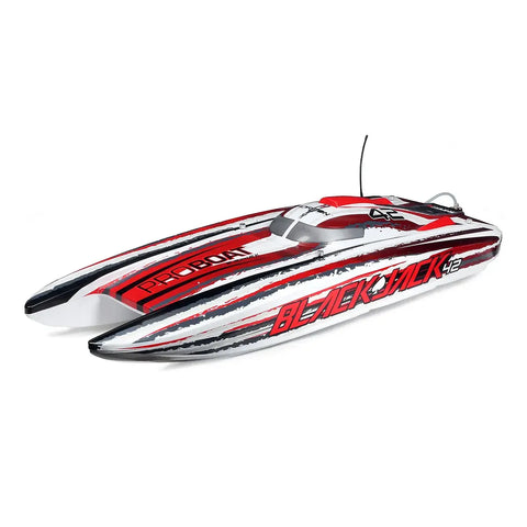 Pro Boat Blackjack 42" Catamaran Brushless Electric RC Speed Boat - Red & White