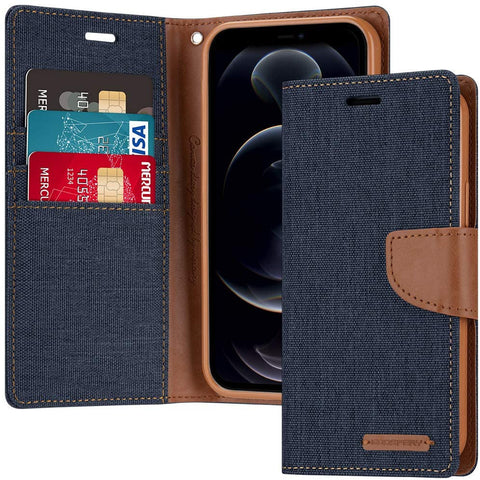 Goospery Canvas Diary for iPhone Air - Navy