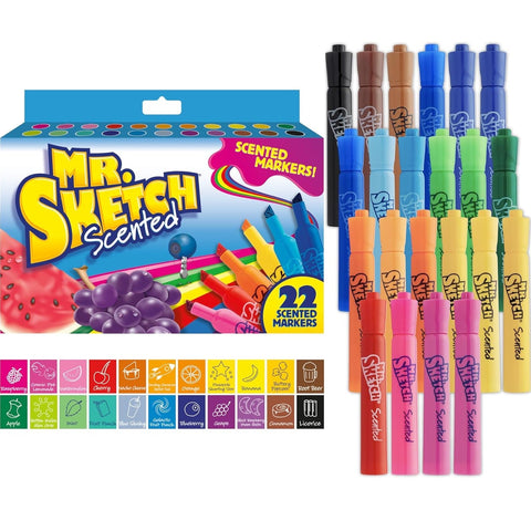 Mr Sketch Scented Markers Assorted Pack 22 Smelly
