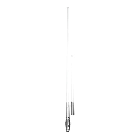 Uniden AT970W Twin Antenna - Elevated Feed and Fibreglass Whip with Black Heat Shrink (6.6/3.0 dBi Gain)