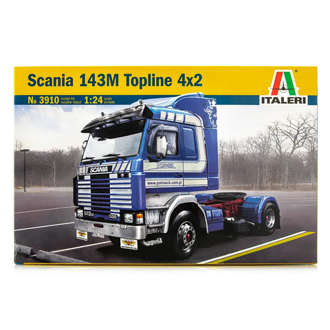 Italeri 1/24 Scania 143M Topline 4x2 Semi-Truck Scaled Plastic Model Kit