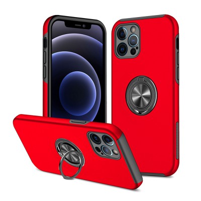 Redefine Magnetic Ring Holder Case for iPhone 14 Pro Max (Red)