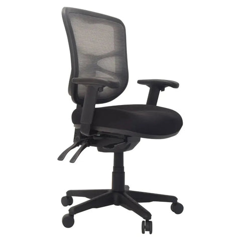 Buro Metro Ergonomic Office Chair Seat Slide Nylon Base with Arms (Black)