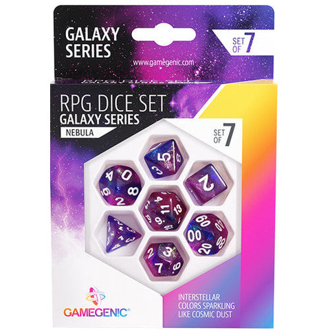 Gamegenic Galaxy Series - Nebula - RPG Dice Set 7pcs
