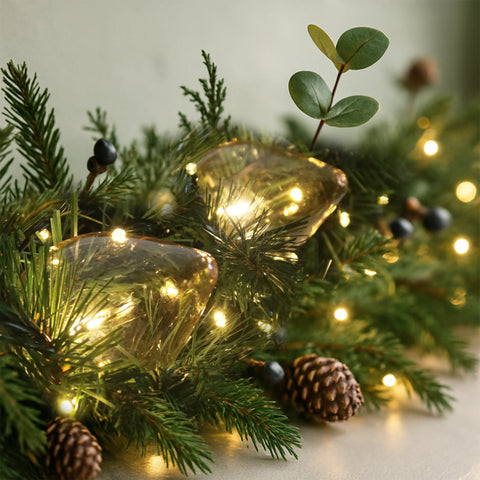 Lexi Lighting 10 LED Pinecone String Lights - Warm White