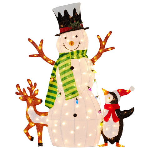 Christabelle 1.2m LED Christmas Snowman Display