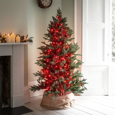 Lexi Lighting 240 LED Fairy Light Chain Clear Cable - Red