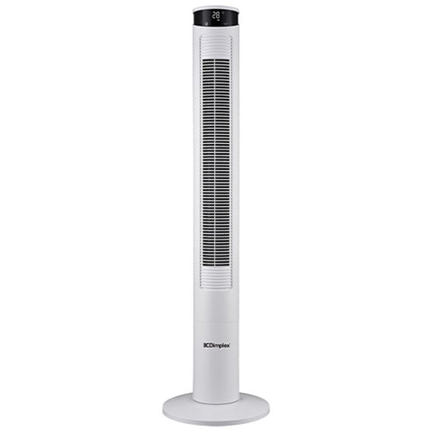 Dimplex 117cm Electric 45 Watt Tower Fan with Remote Control (White)