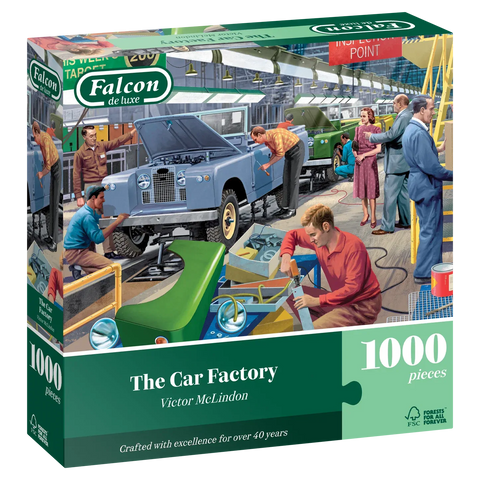 Falcon De Luxe 1000pc The Car Factory Puzzle