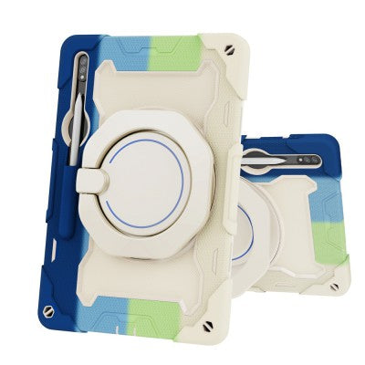 Redefine Armor Shockproof Handle Case for Samsung Galaxy Tab S7 / S8 / S9 / S9 FE / S10 FE - Blue Multi