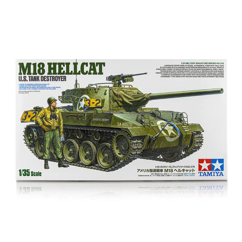 Tamiya 1/35 American Tank Destroyer M18 Hellcat Scaled Plastic Model Kit