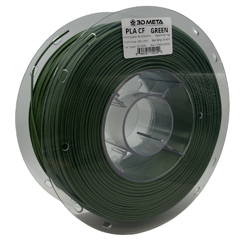 3D META Carbon Fibre PLA 3D Printing Filament - Green