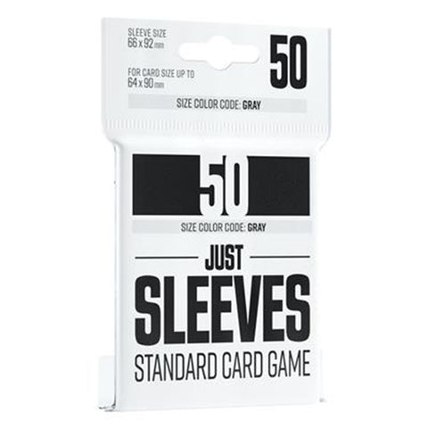 Gamegenic Just Sleeves Standard Card Game Black 50ct
