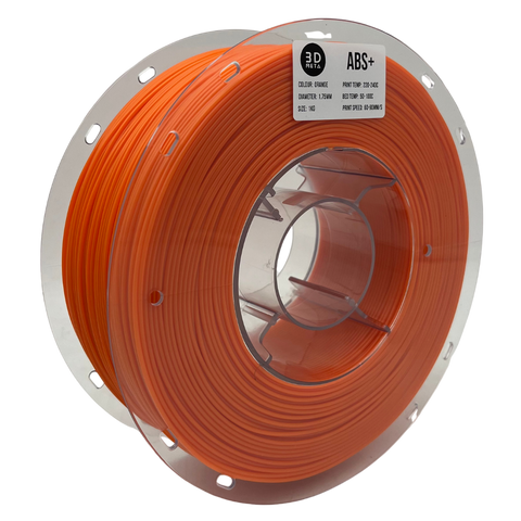 3D META ABS+ 3D Printing Filament - Orange