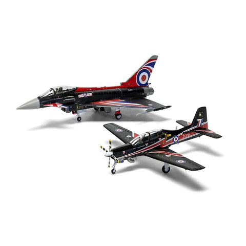 Airfix 1/72 Eurofighter Typhoon FGR.4 Blackjack and Shorts Tucano T.1 Twin Pack