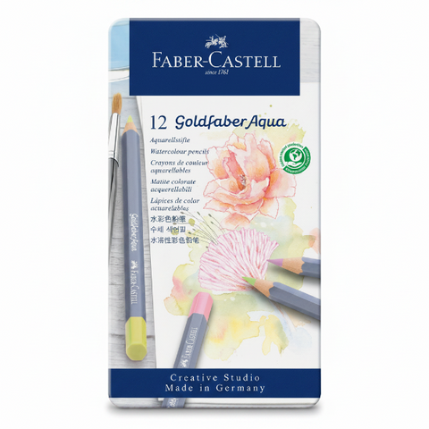 Faber-Castell Goldfaber Aqua Pastel Pencil Set, 12Pk