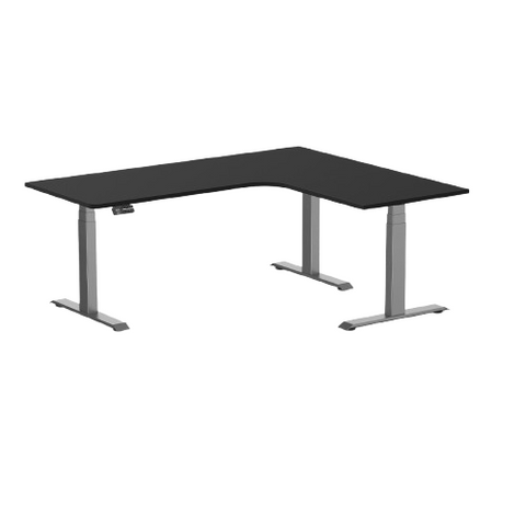 Desky Sigma L-Shape Gaming Desk Left Return 180 cm Space Grey Frame