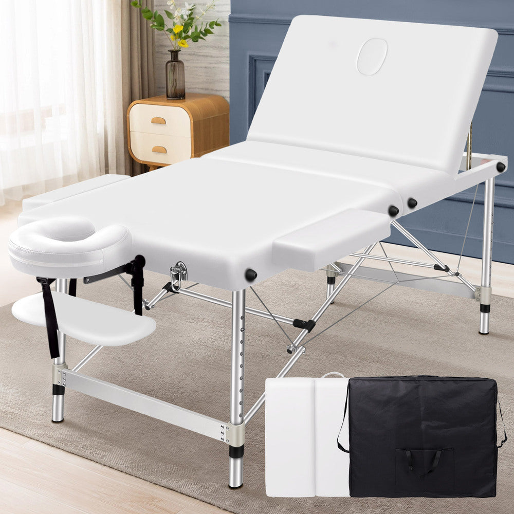 Space Frame Structure Cars ALFORDSON Massage Table 3 Fold 75cm Foldable Portable Aluminium Lift Up ...
