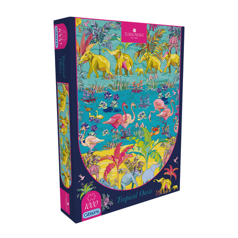 Gibsons 1000pc House of Turnowsky: Tropical Oasis Puzzle