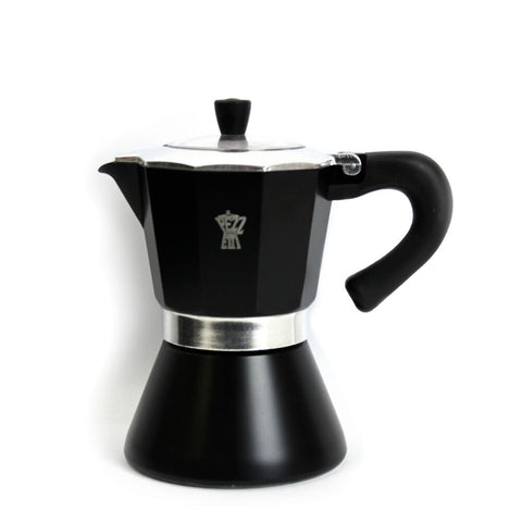 Pezzetti Bellexpress Aluminium 6-Cup Stovetop Induction Coffee Maker Black