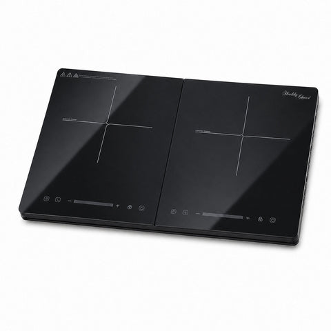 Healthy Choice Double Induction Cooker with 2 Plates, 240C, 1000- 1400W